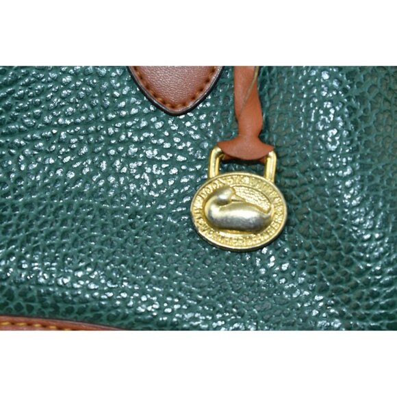 Dooney & Bourke VTG Classic Satchel Small Bag Purse Forest Green No Strap -Flaws - Picture 2 of 15